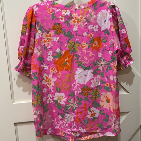 NWT Jodifyl pink floral blouse - Picture 4 of 4